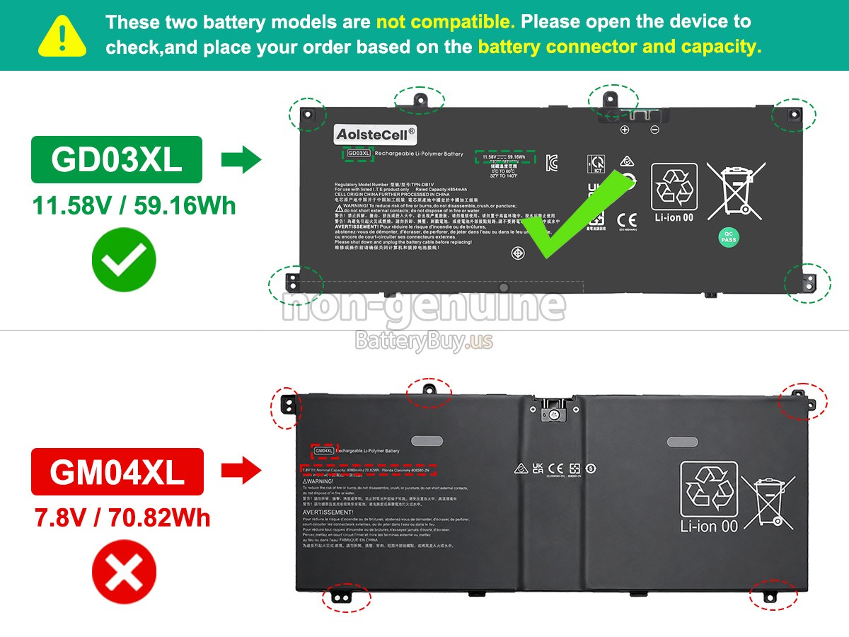 battery for HP OmniBook X FLIP 14-KB0000CA