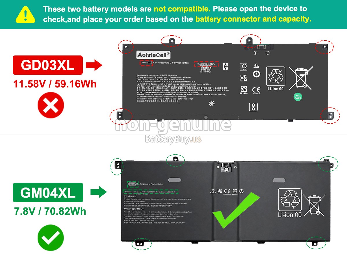 battery for HP OmniBook X FLIP 14-KB0000CA
