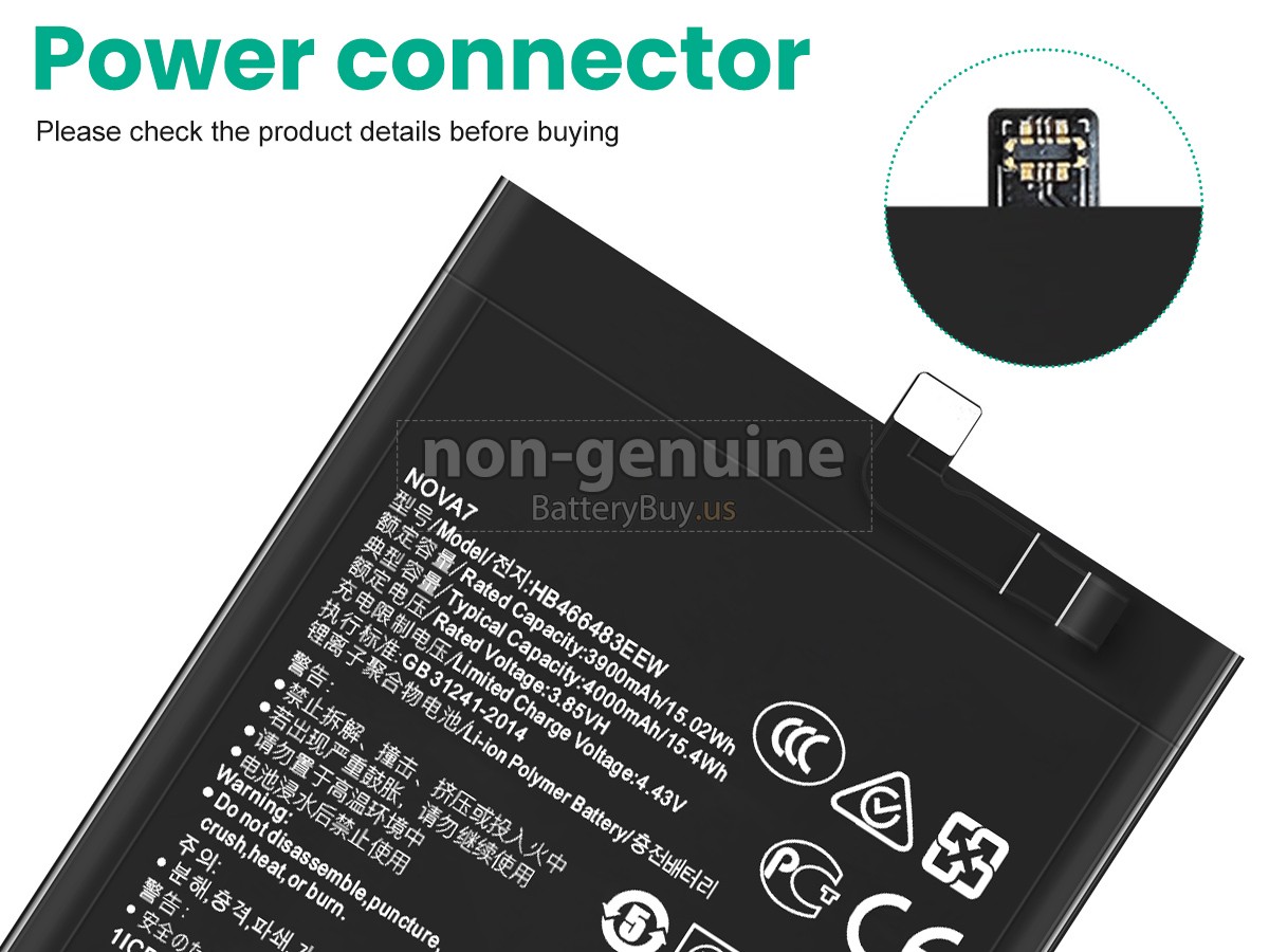 battery for Huawei HONOR 30S 5G CDY-TN95