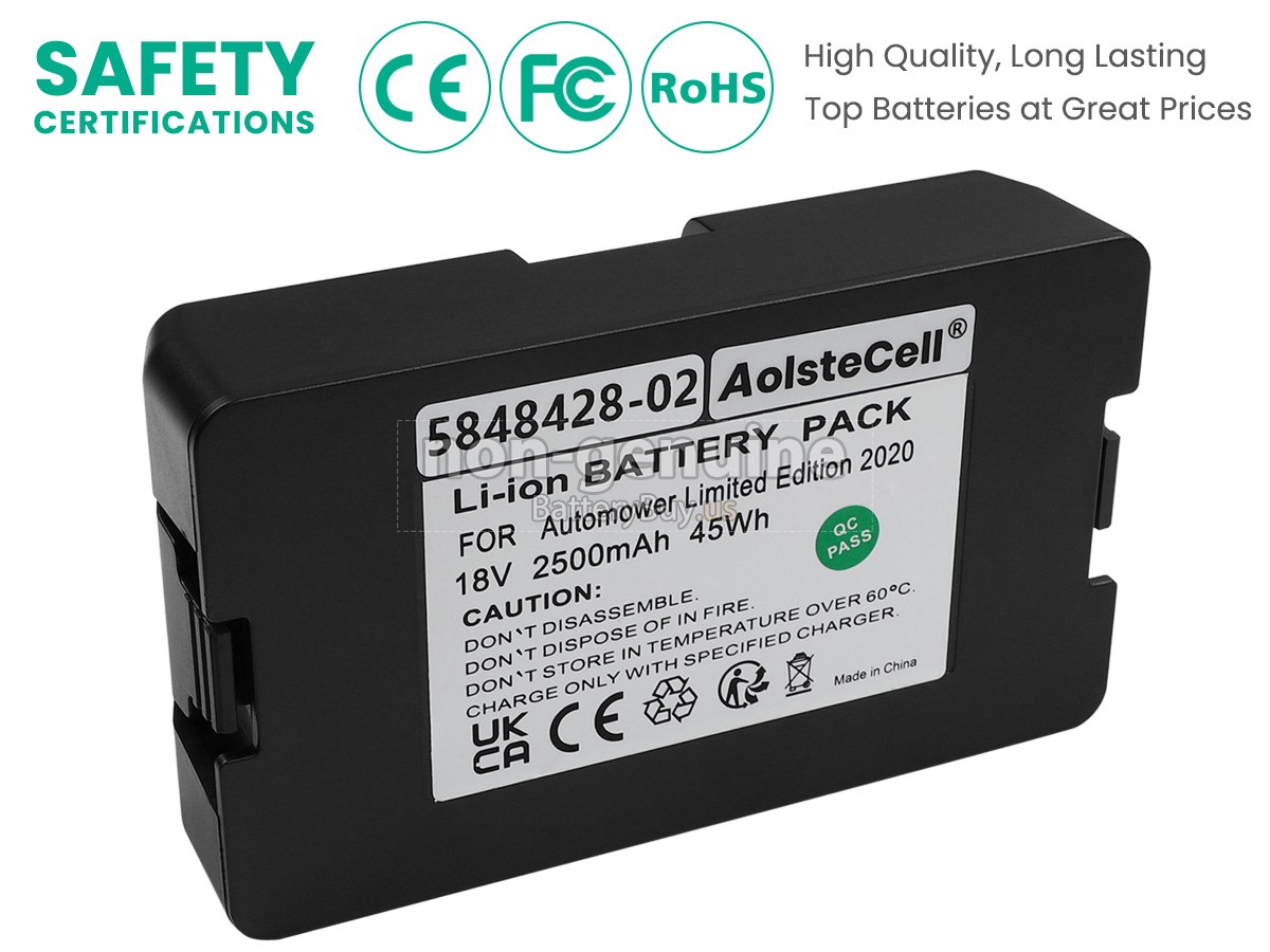 battery for Husqvarna AUTOMOWER 115H