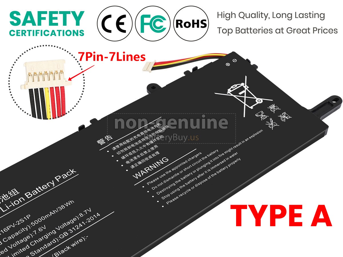 battery for Hyundai 5074116PV-2S1P