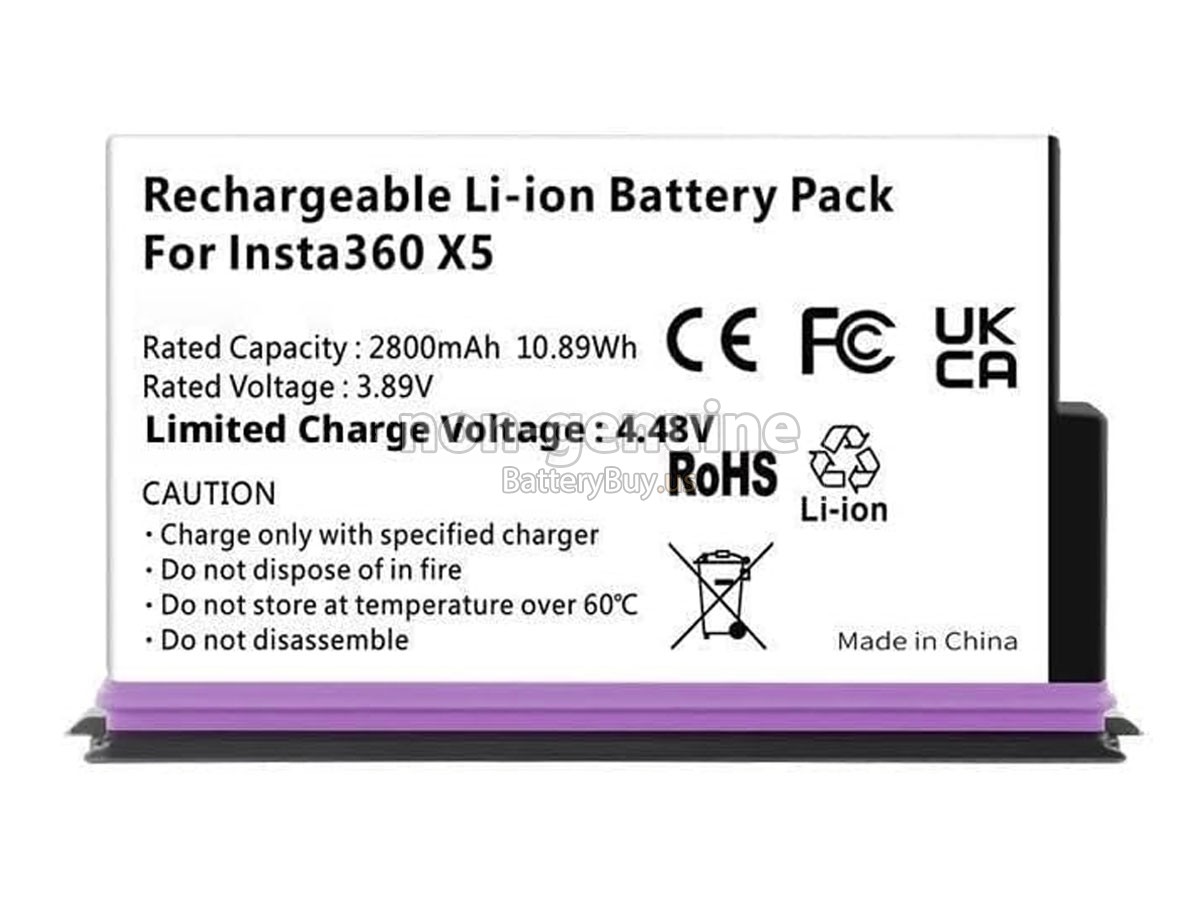 battery for Insta360 JH-X5