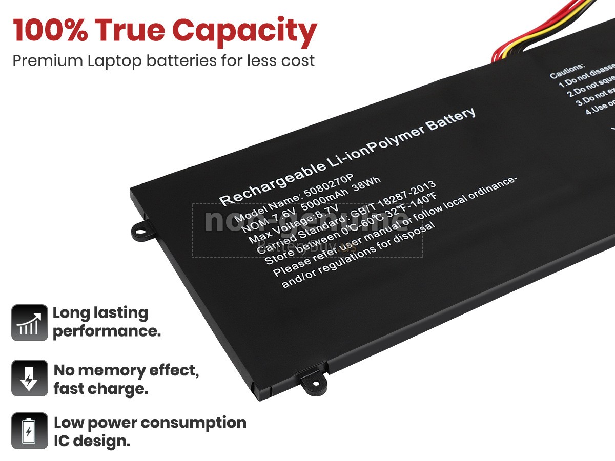 battery for Jumper 5080270P