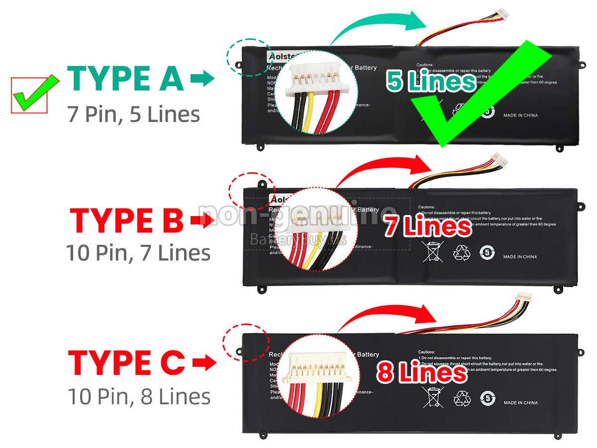 battery for Jumper 5080270P