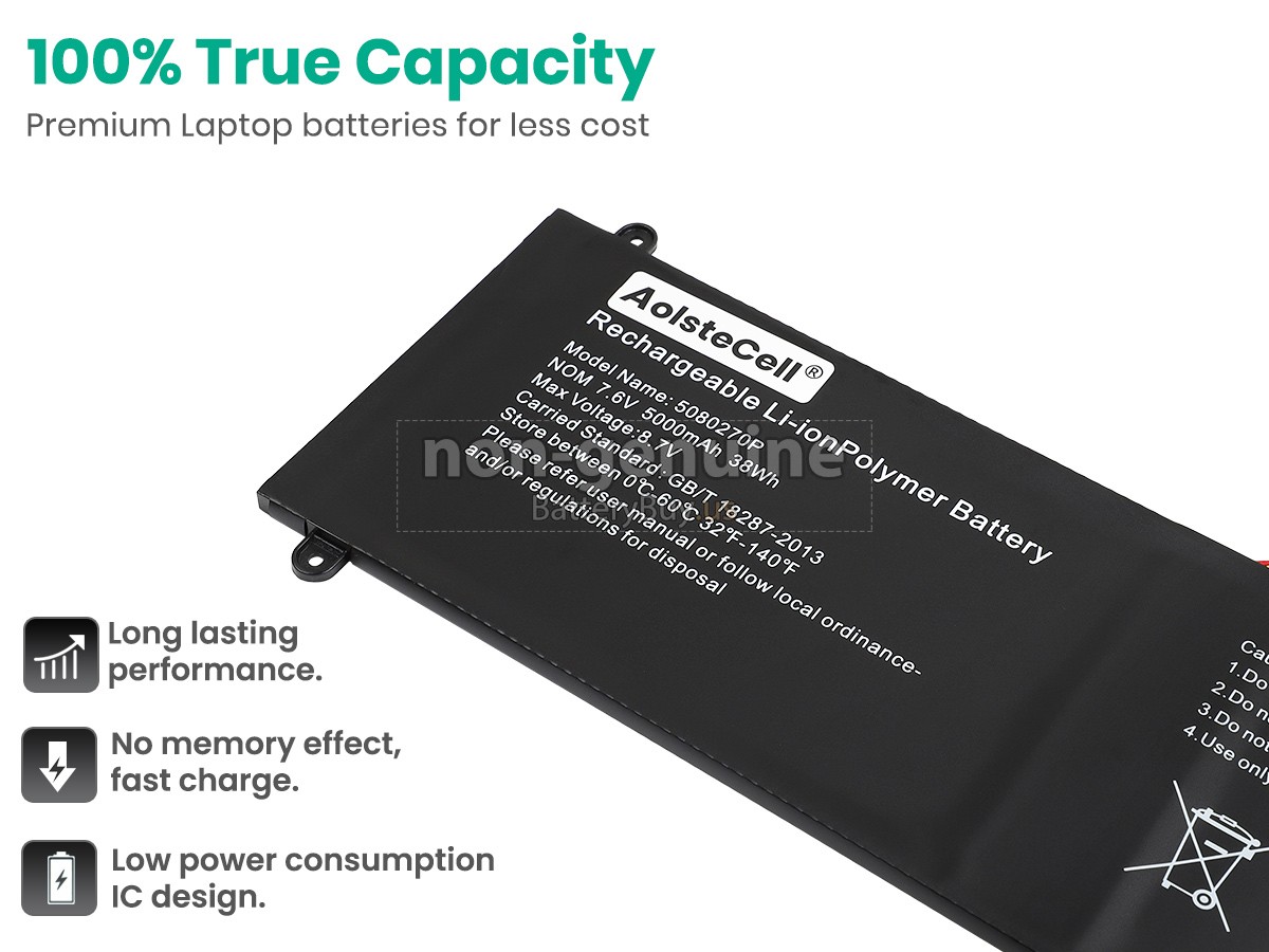 battery for Jumper 5080270P