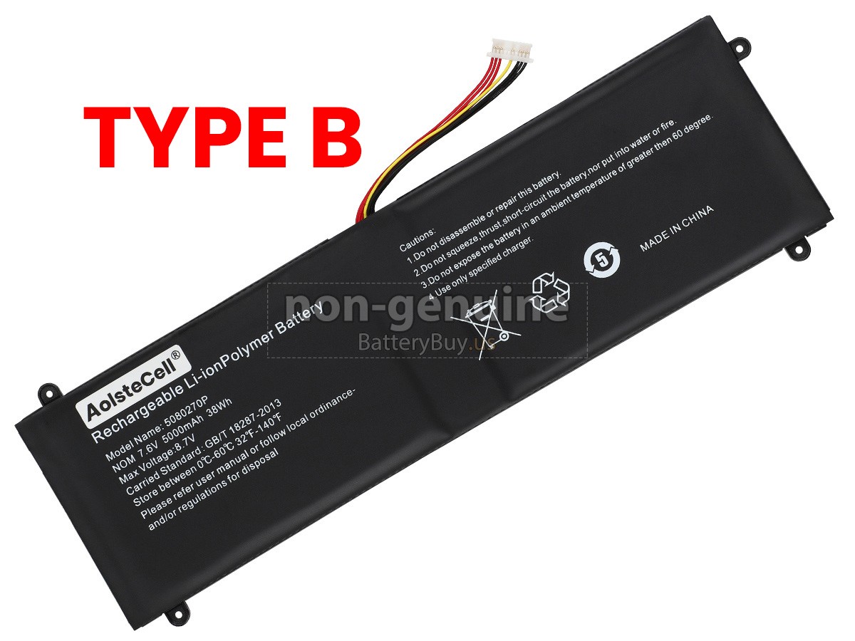 battery for Jumper 5080270P