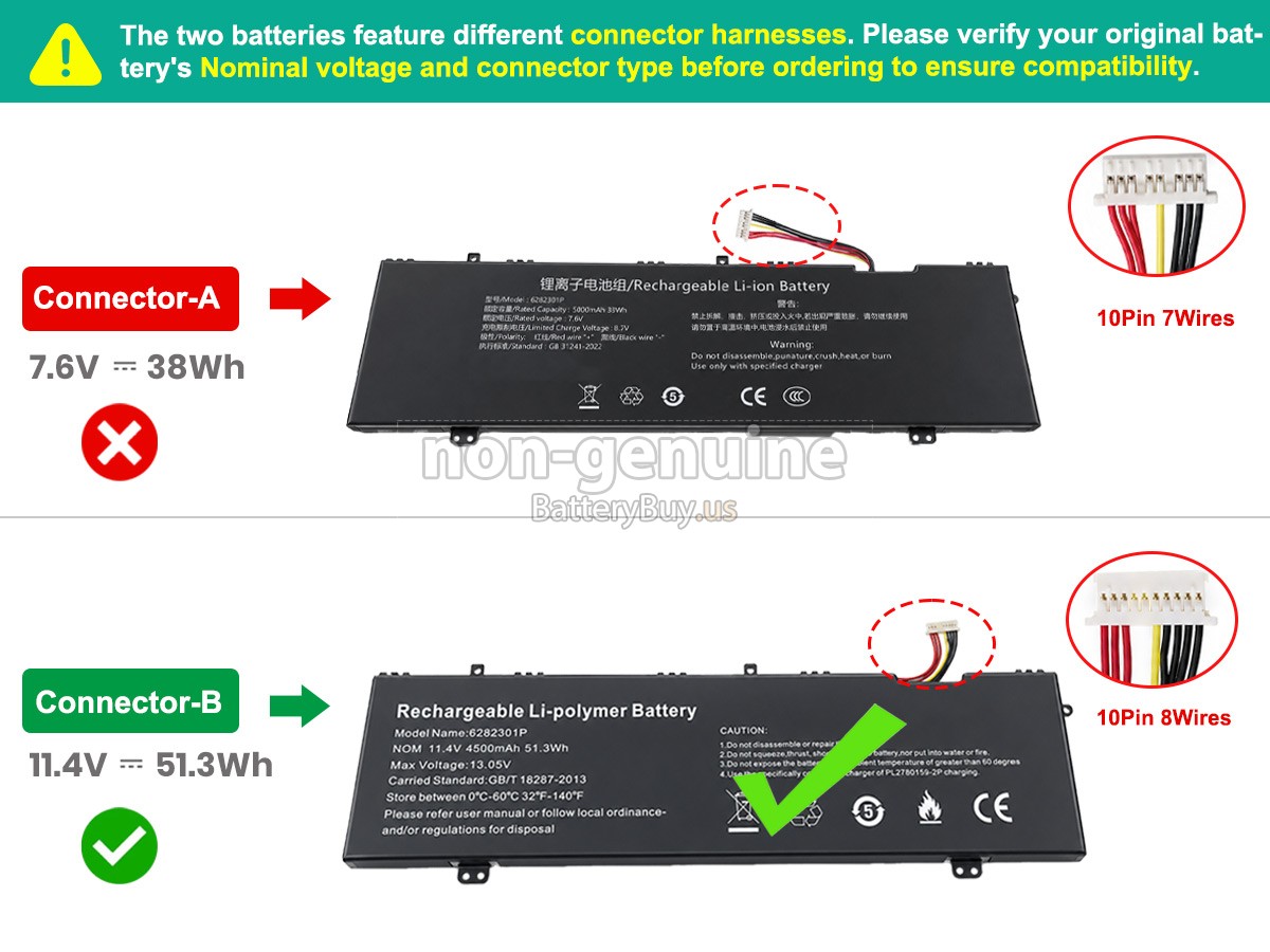 battery for Jumper 6282301P