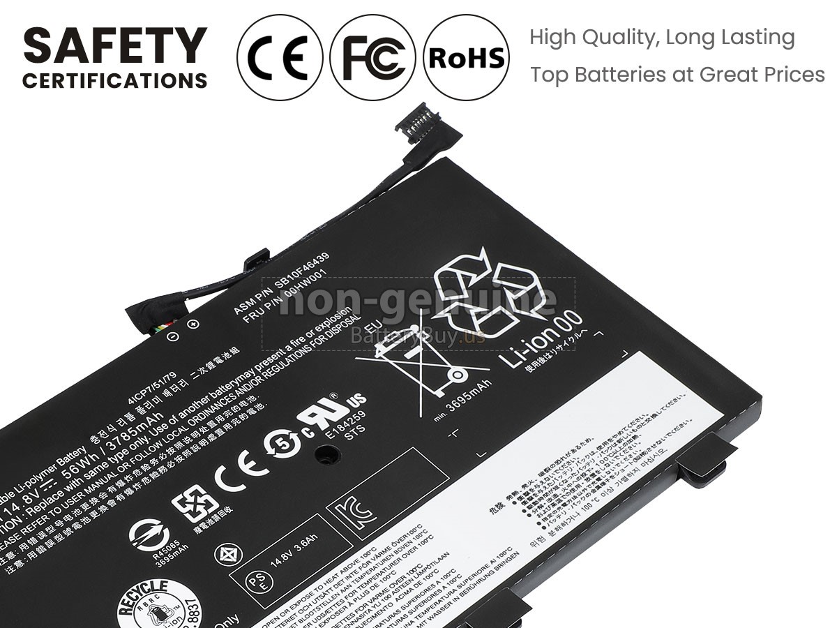 battery for Lenovo ThinkPad YOGA 14-20DM008G++