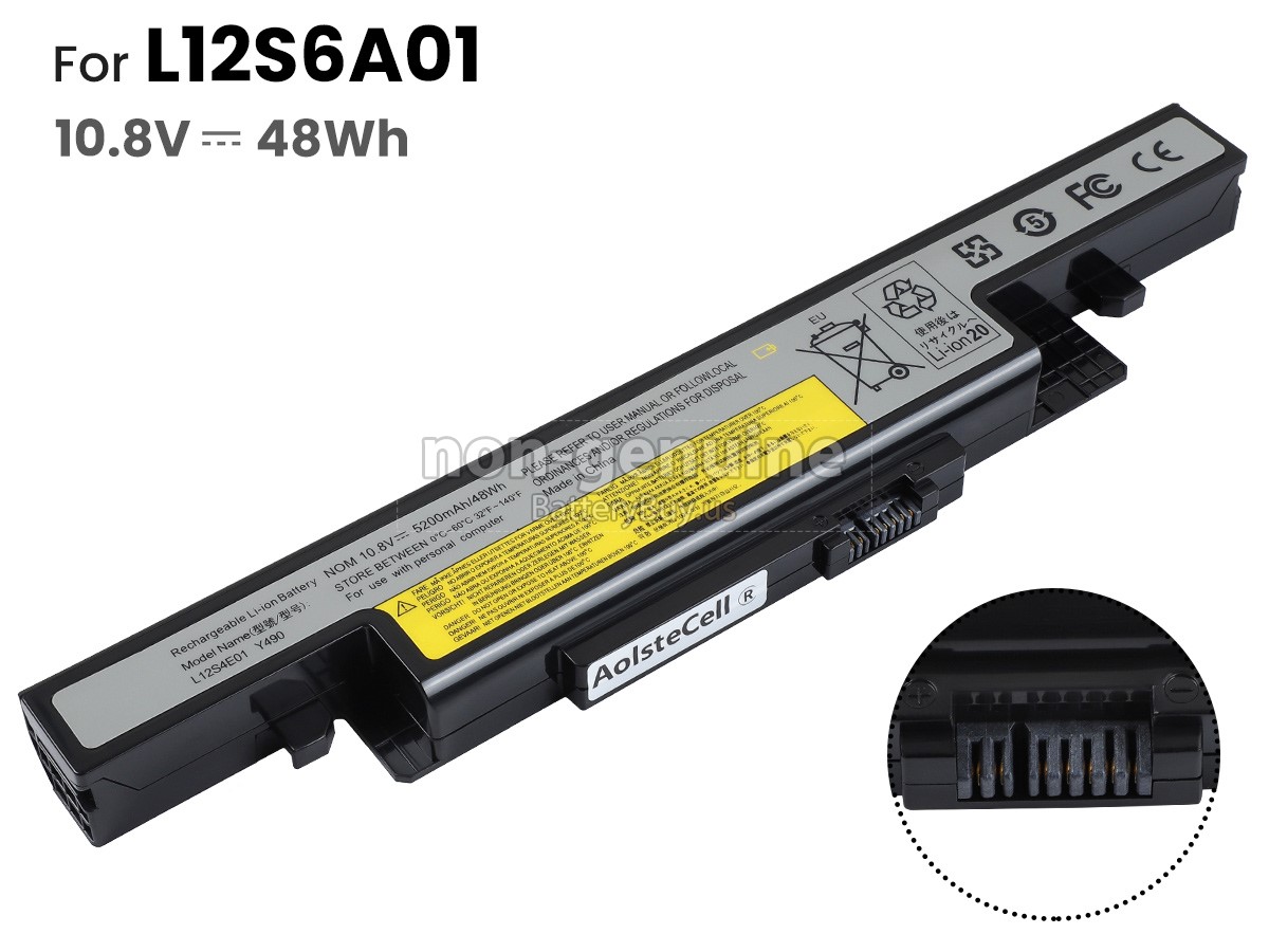 battery for Lenovo L12L6E01