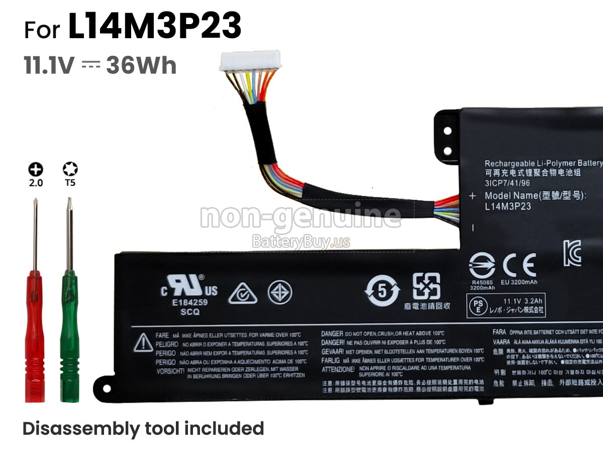 battery for Lenovo L14M3P23(3ICP7/41/96)