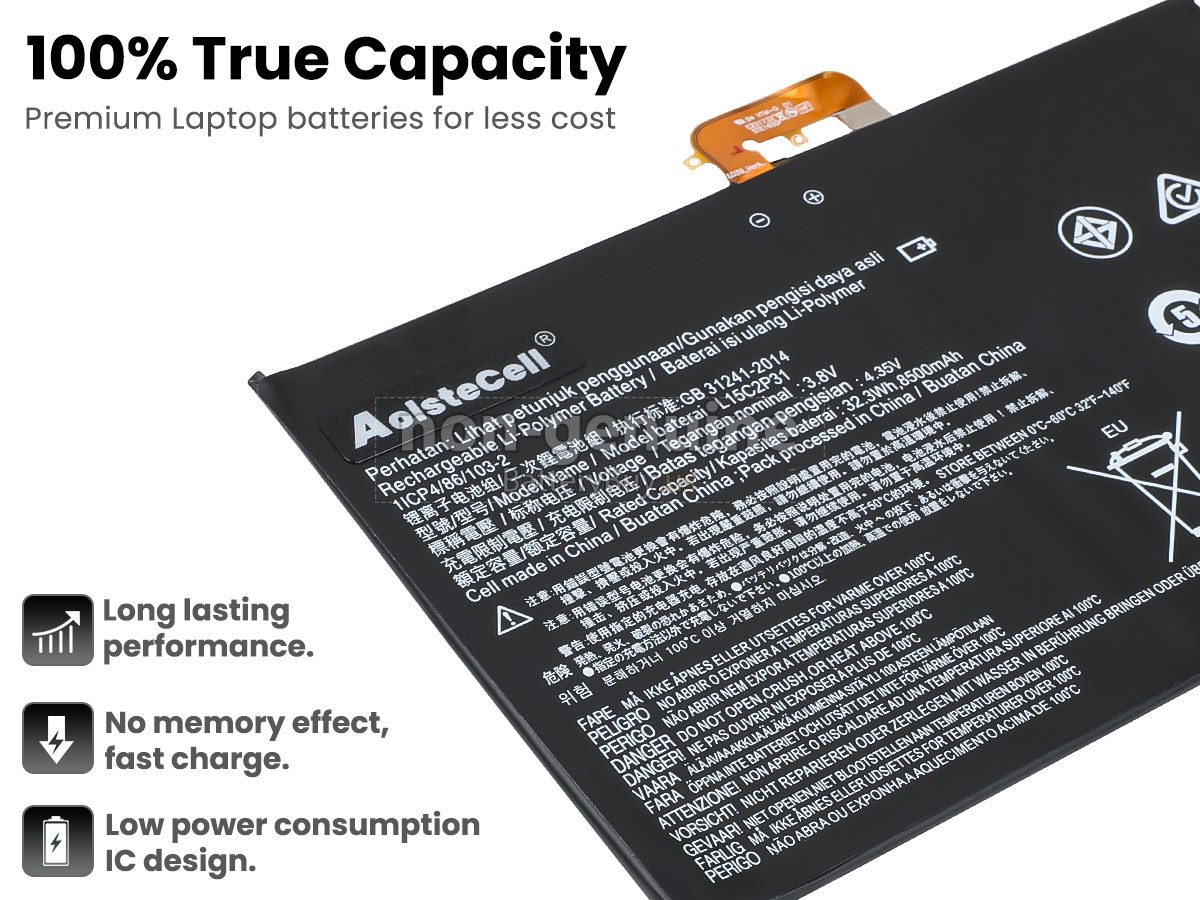battery for Lenovo YOGA BOOK YB1-X91X