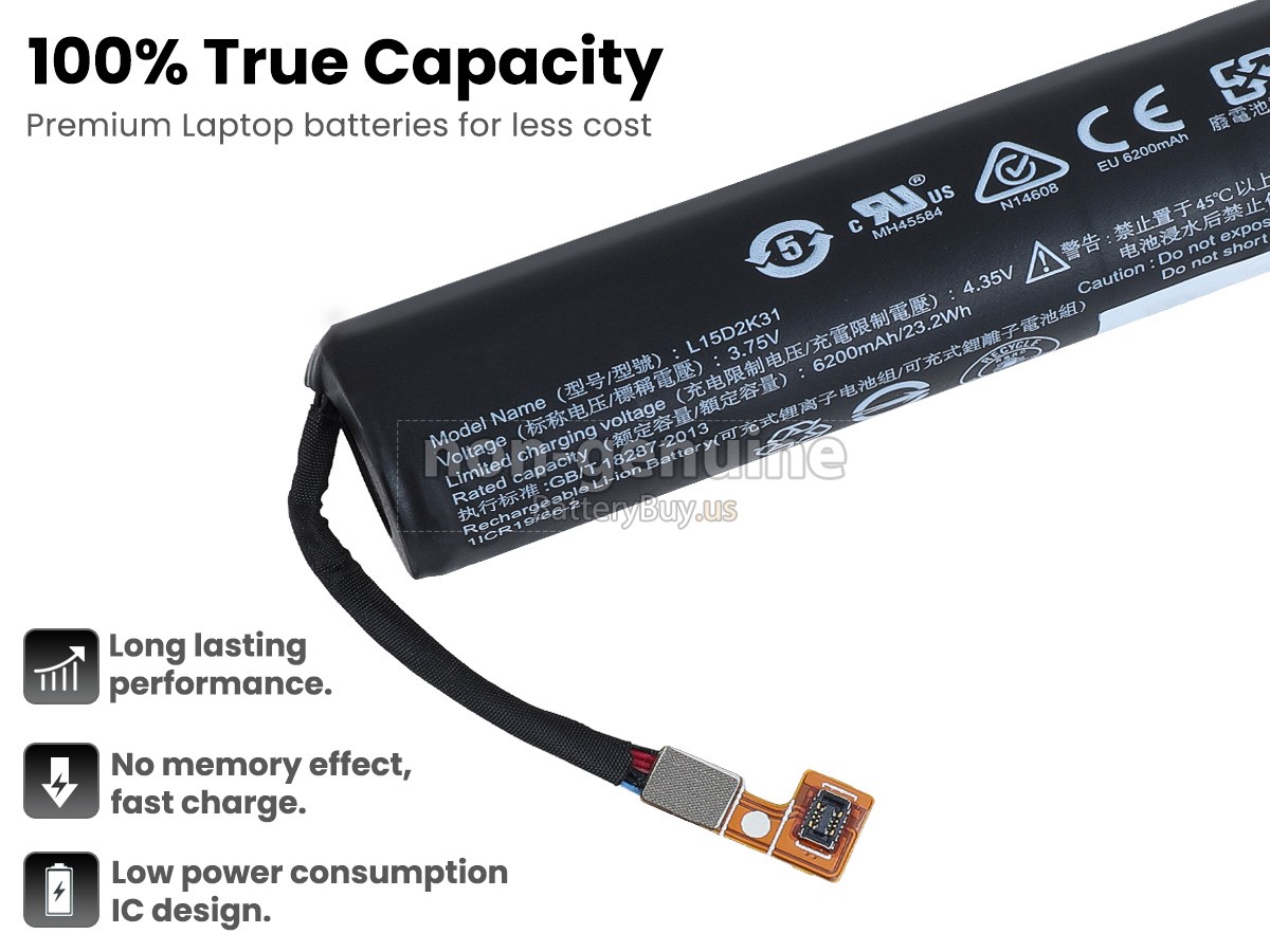 battery for Lenovo YOGA TAB 3 8-ZA090011US