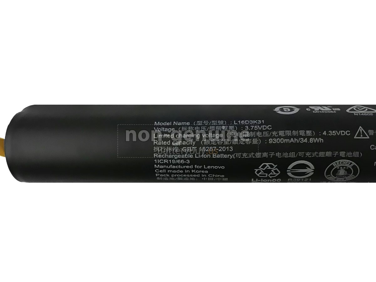 battery for Lenovo L16D3K31