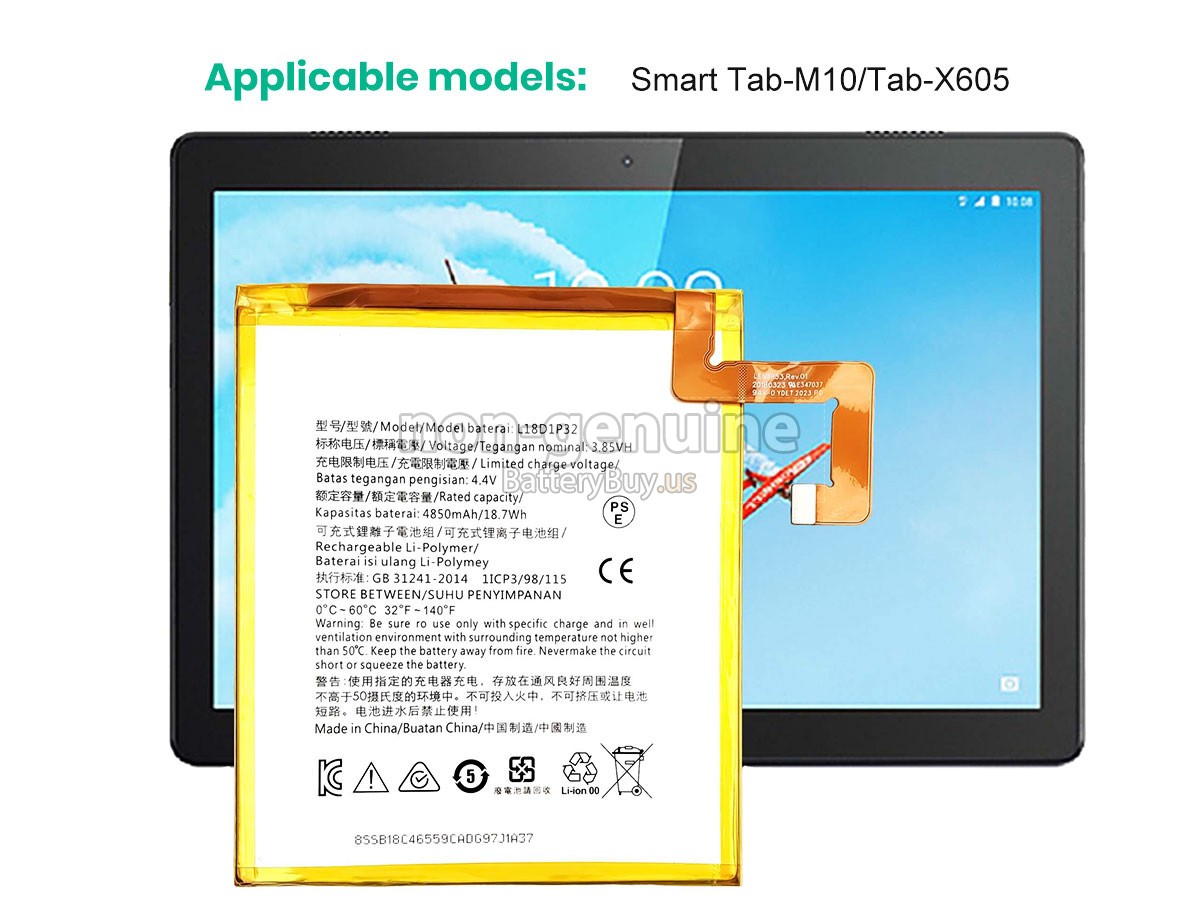 battery for Lenovo TB328FU