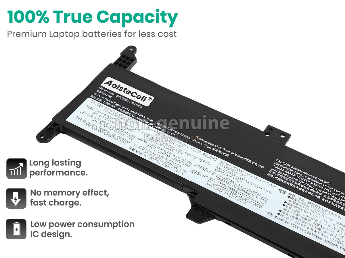 battery for Lenovo L19D3PF5