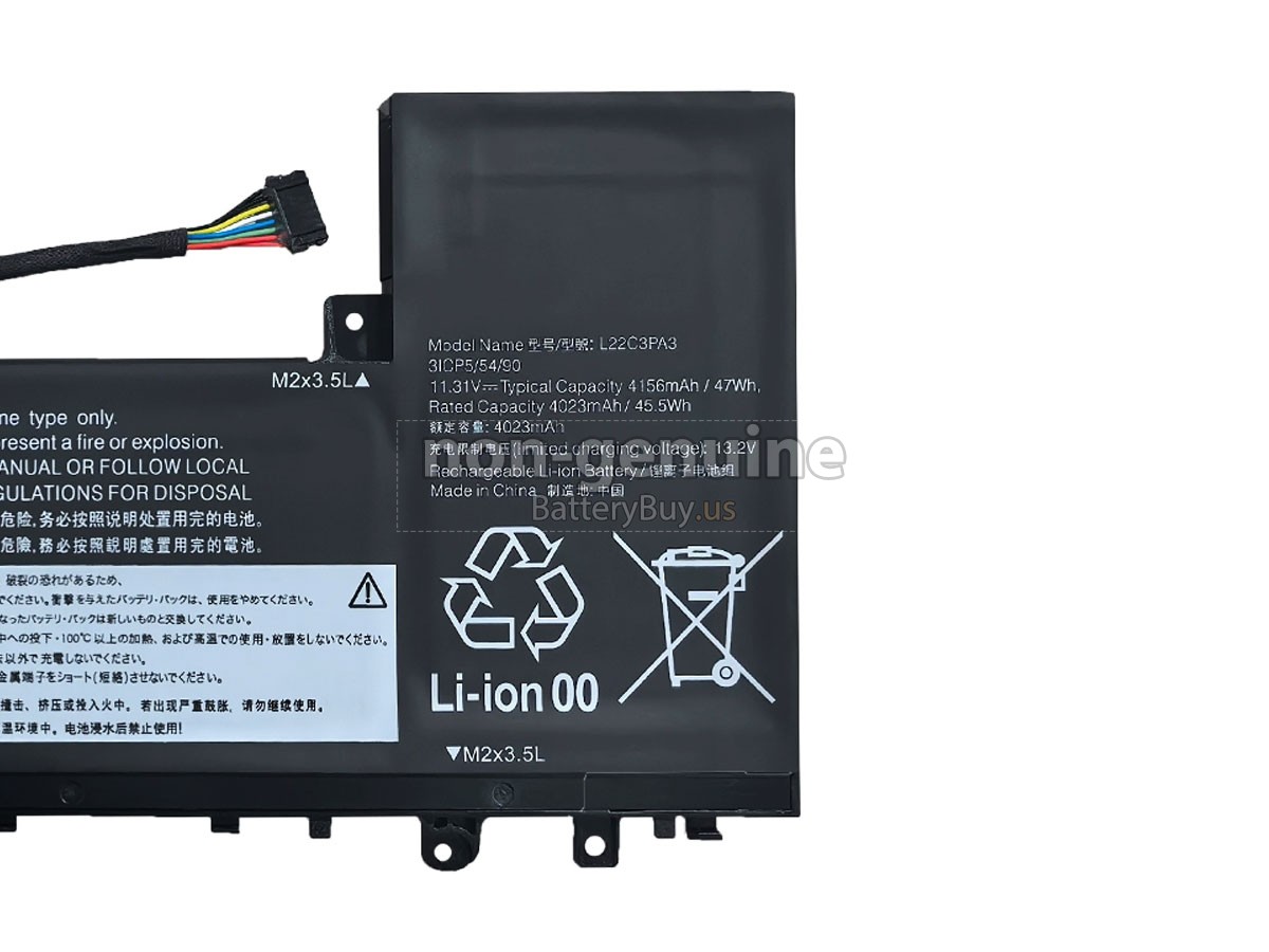battery for Lenovo L22L3PA3