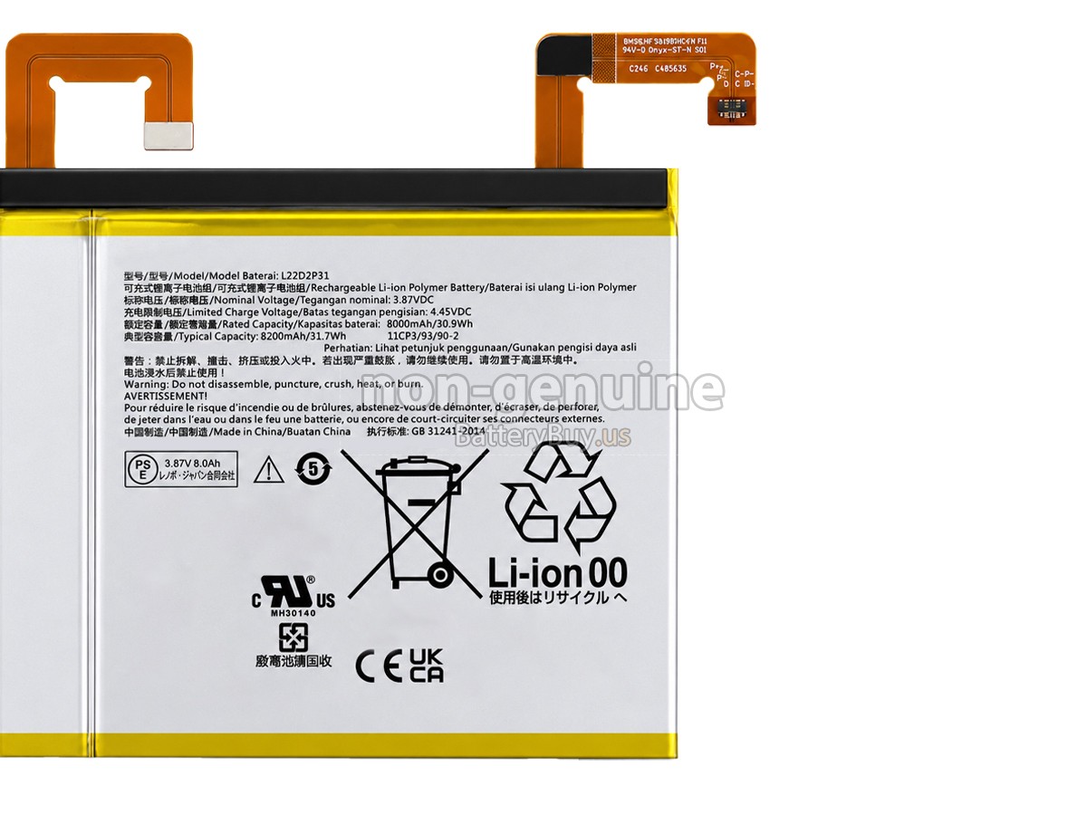 battery for Lenovo L22D2P31