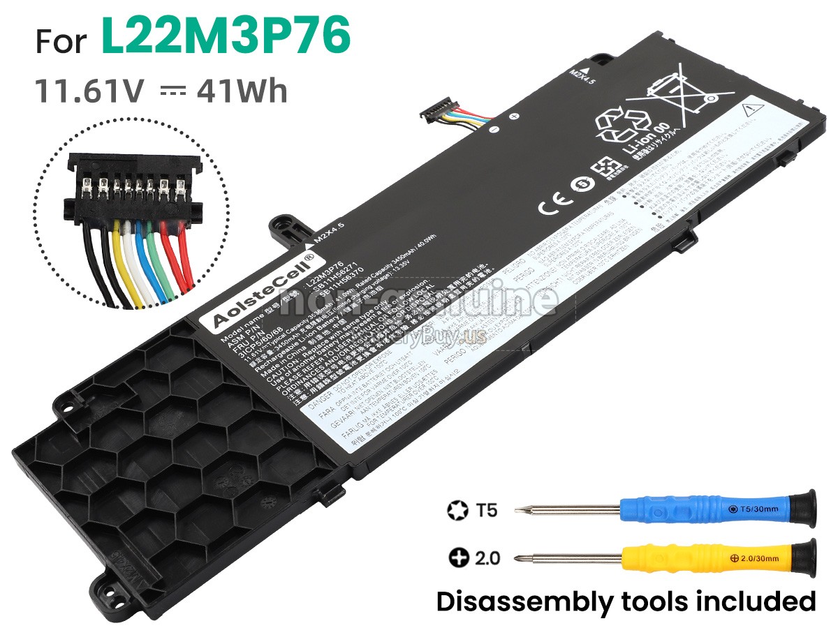 battery for Lenovo L22L3P76