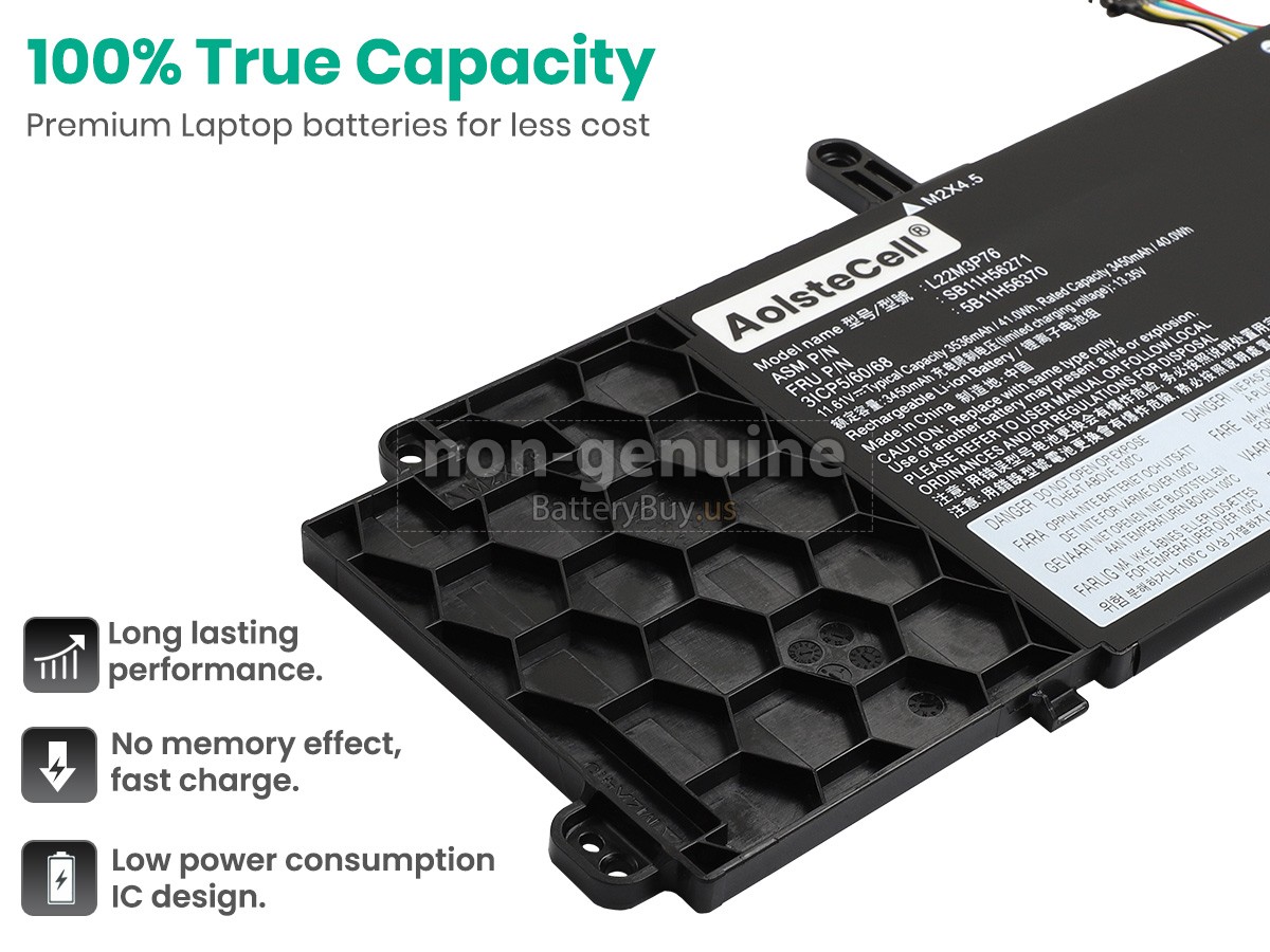 battery for Lenovo L22L3P76