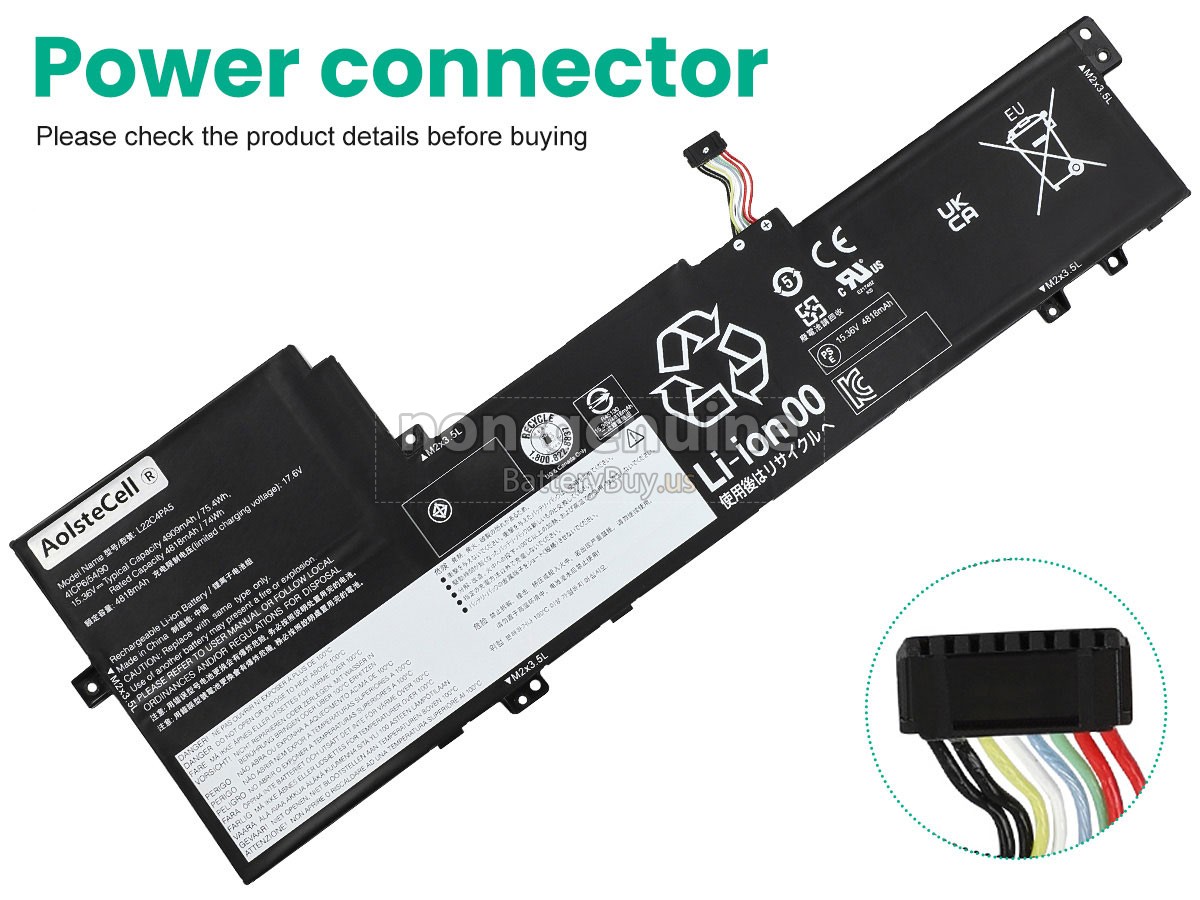 battery for Lenovo L22C4PA5