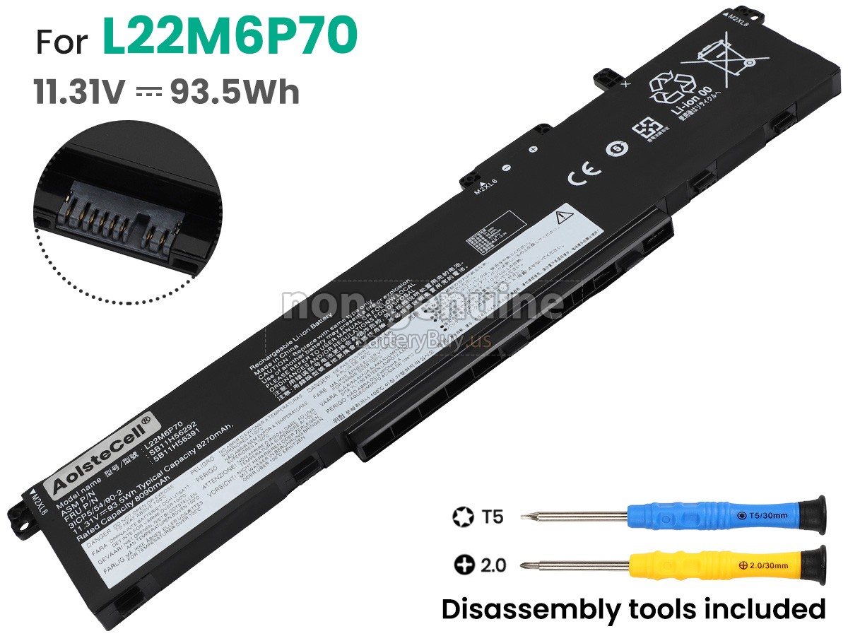 battery for Lenovo L22M6P70