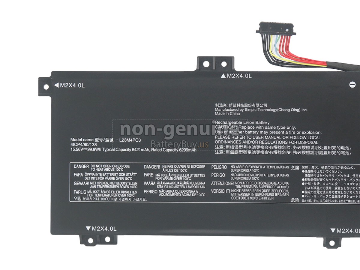 battery for Lenovo L23L4PC3