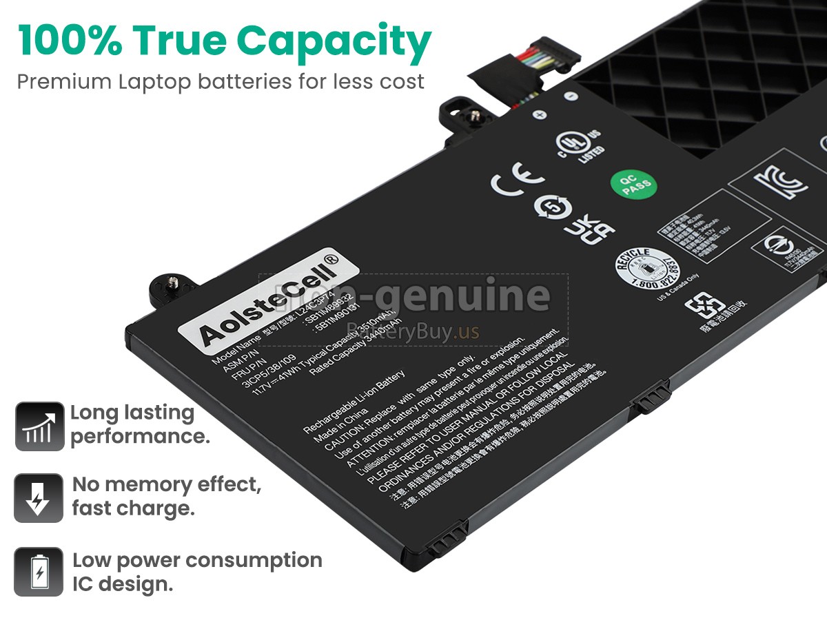battery for Lenovo L24C3P74
