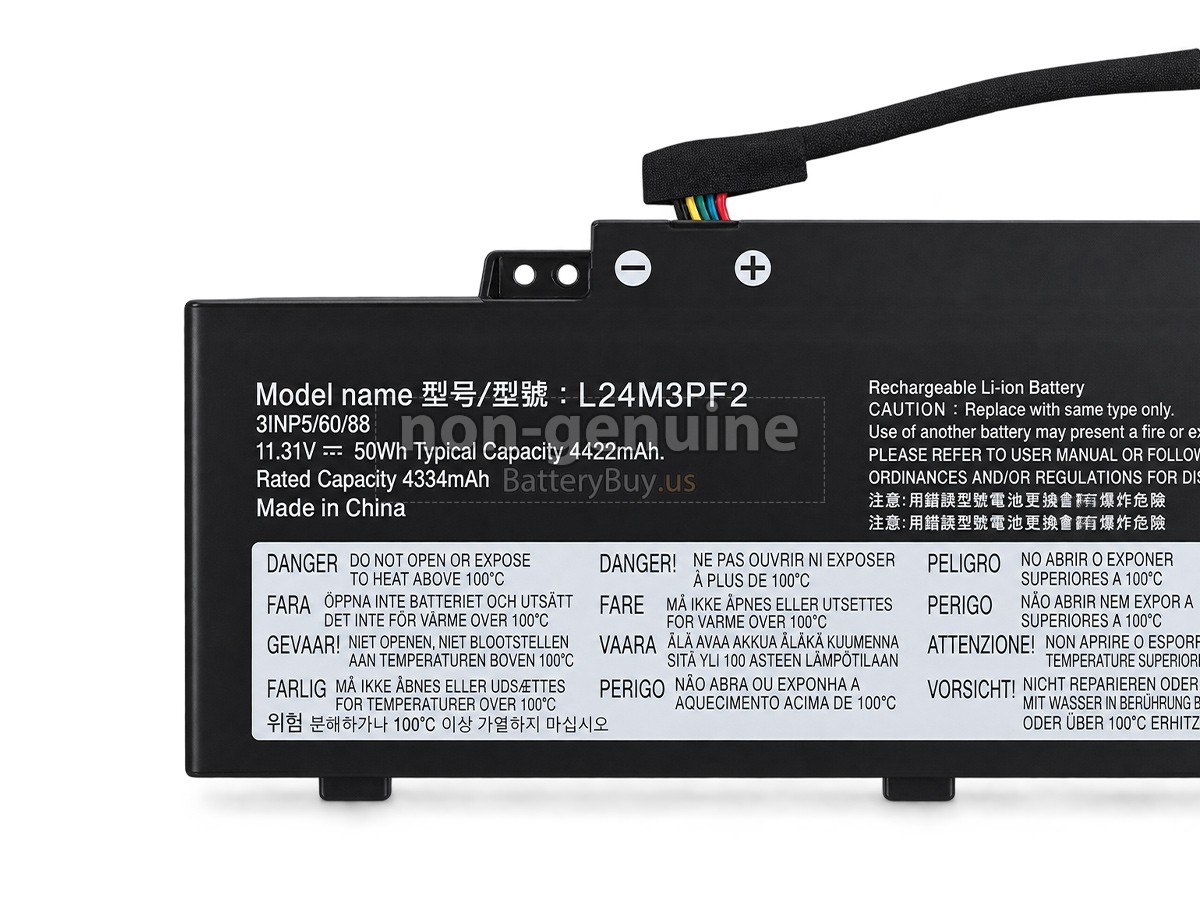battery for Lenovo L24B3PF2
