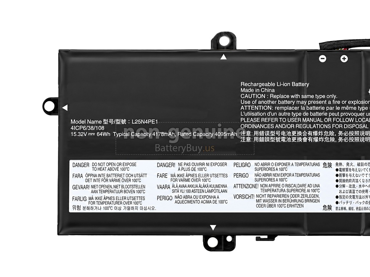 battery for Lenovo L25X3PE1