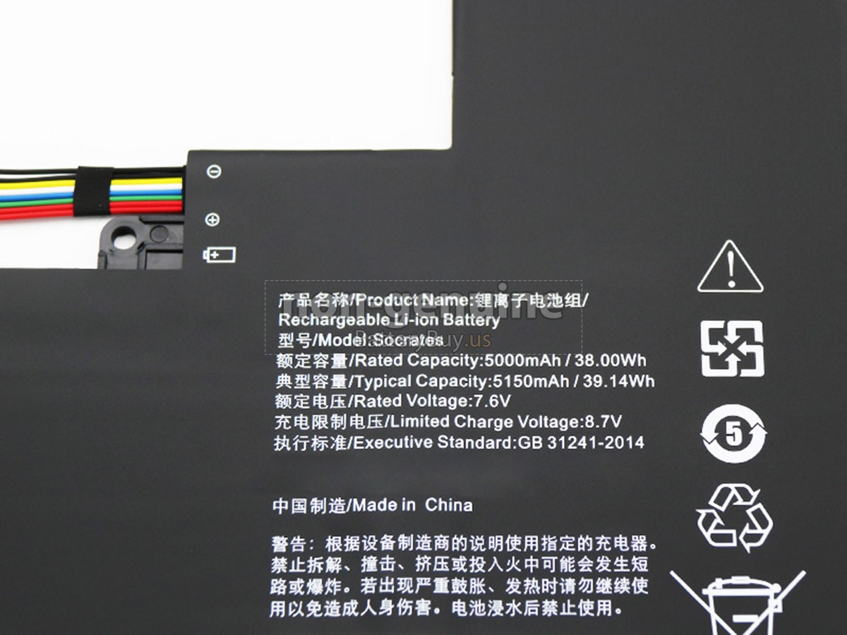 battery for Lenovo XIAOXIN AIR 12 6Y54