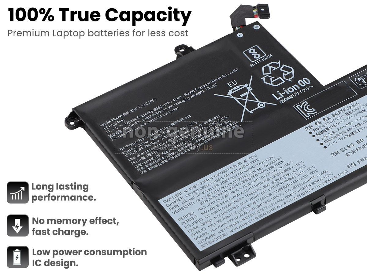 battery for Lenovo THINKBOOK 14-IIL-20SL