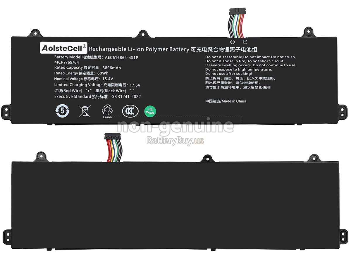 battery for Mechrevo AEC616864-4S1P