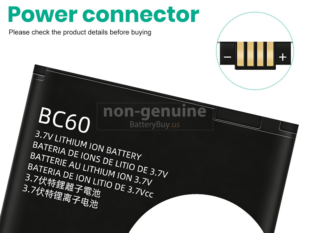 battery for Motorola BC60