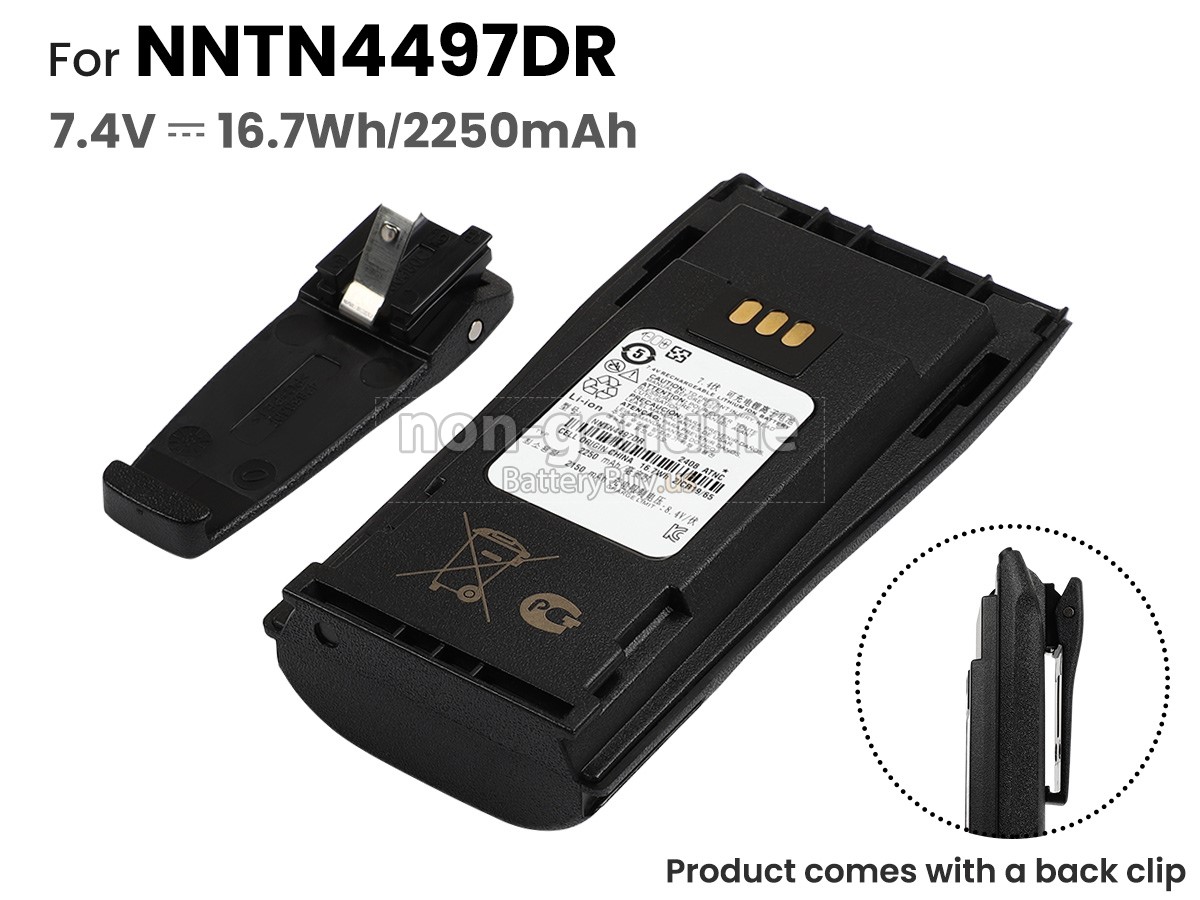 battery for Motorola NNTN4497DR
