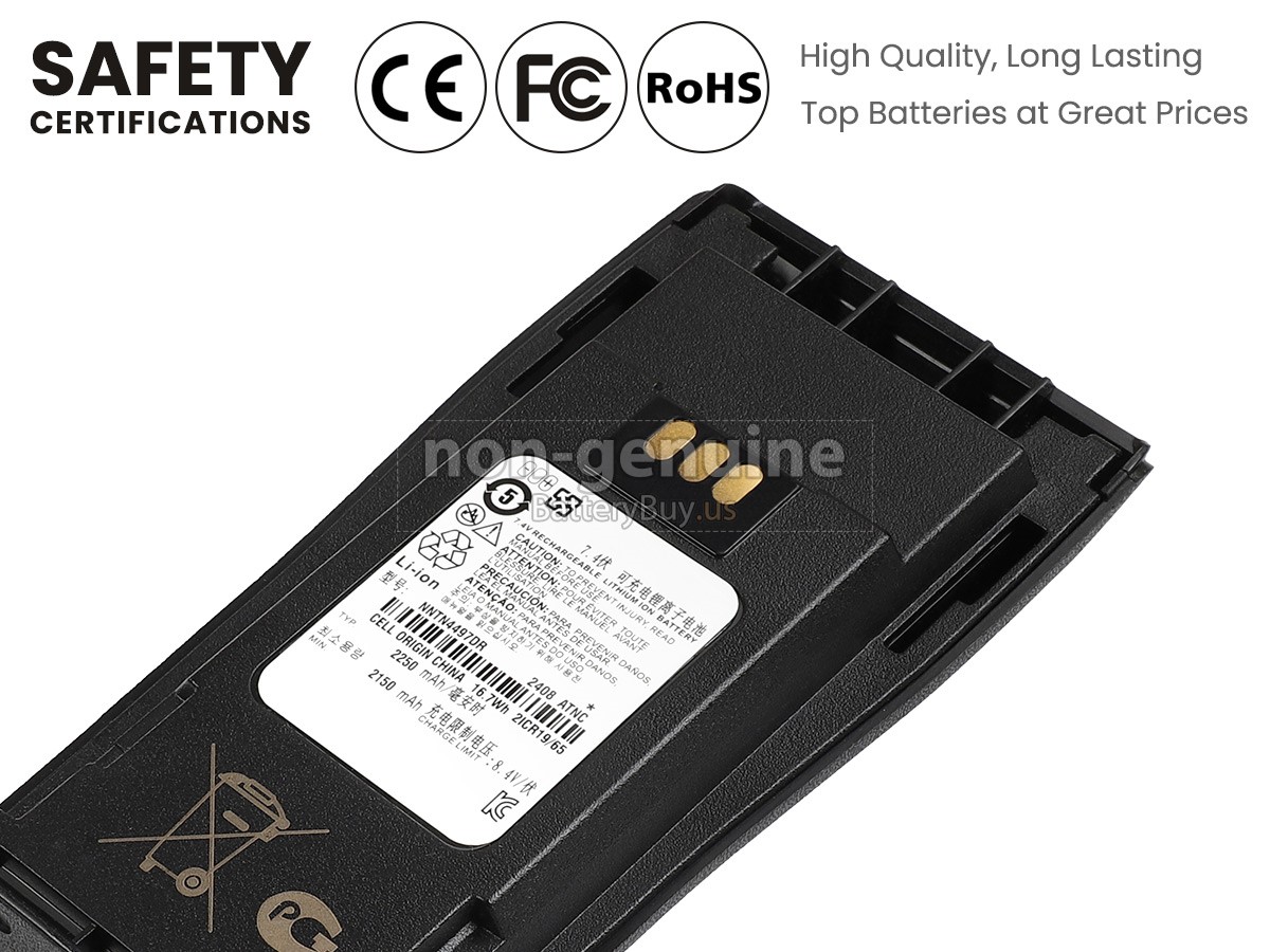 battery for Motorola NNTN4497DR