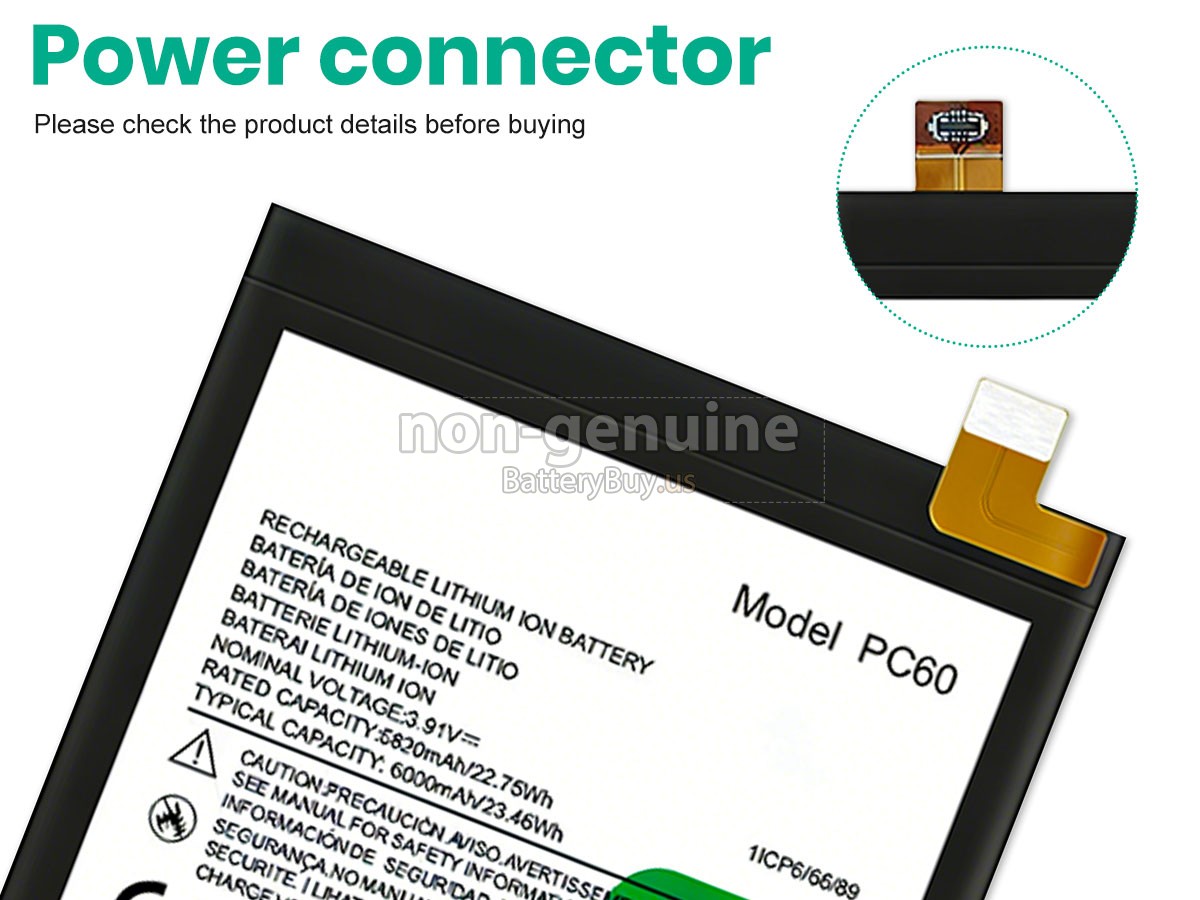 battery for Motorola PC60