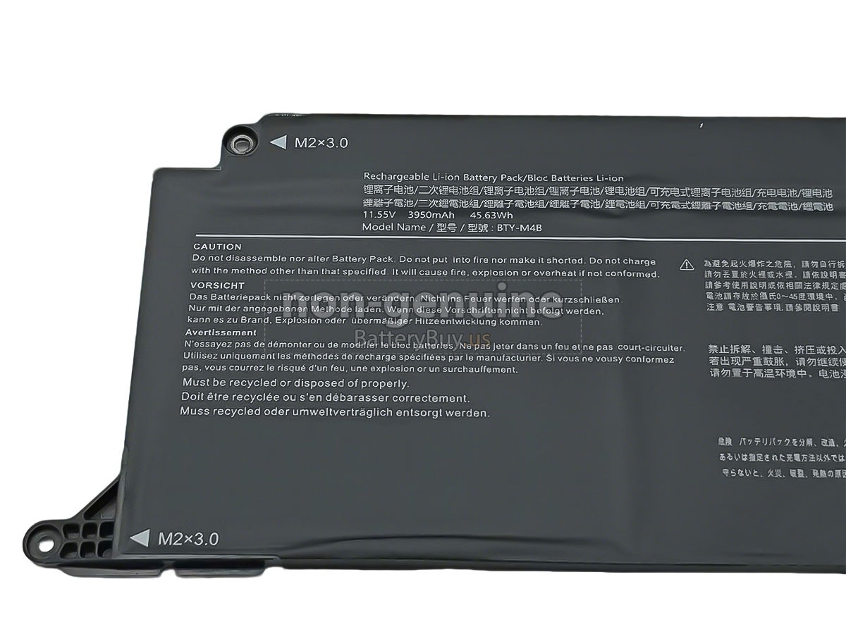 battery for MSI BTY-M4B