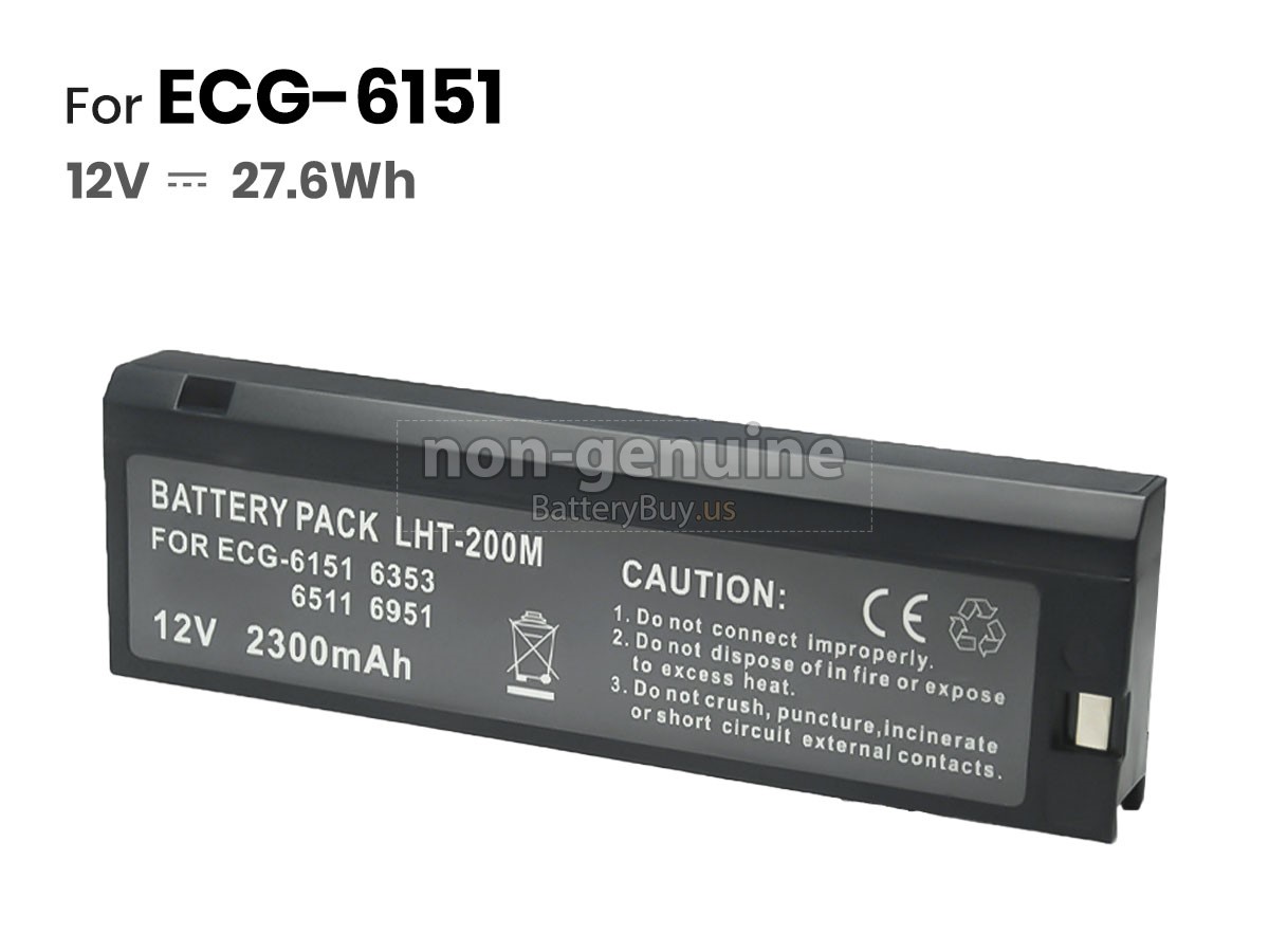 battery for Nihon Kohden ECG- 9130P