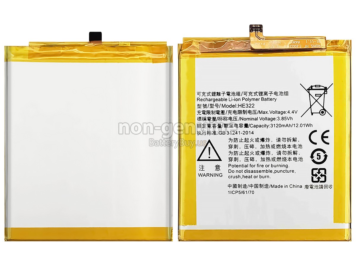 battery for Nokia HE322