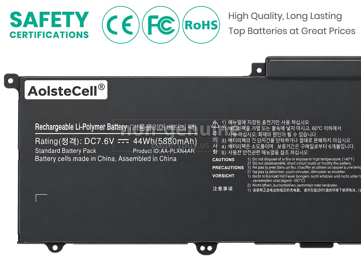 battery for Samsung NP900X3E-A02MX