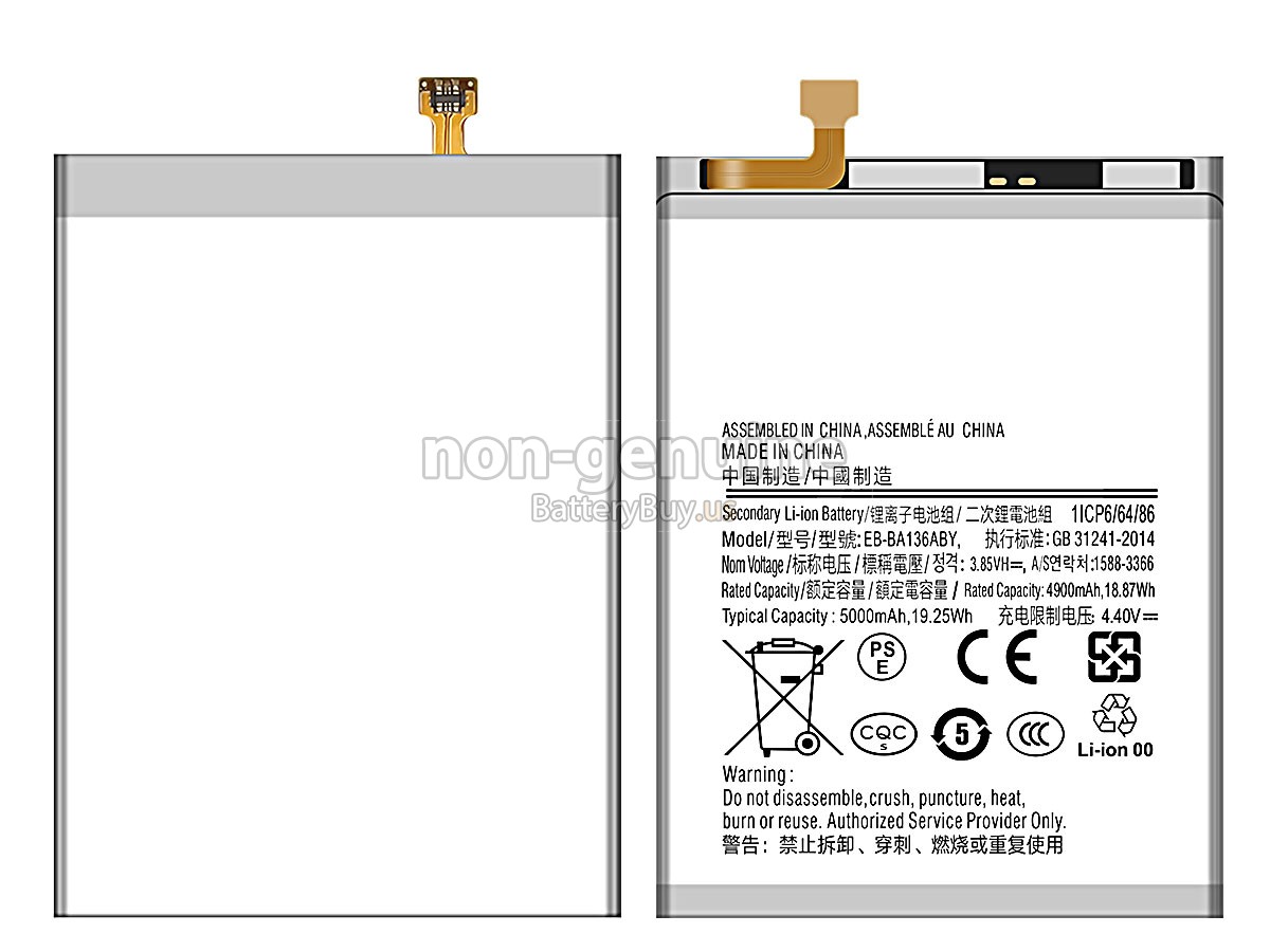 battery for Samsung EB-BA136ABY