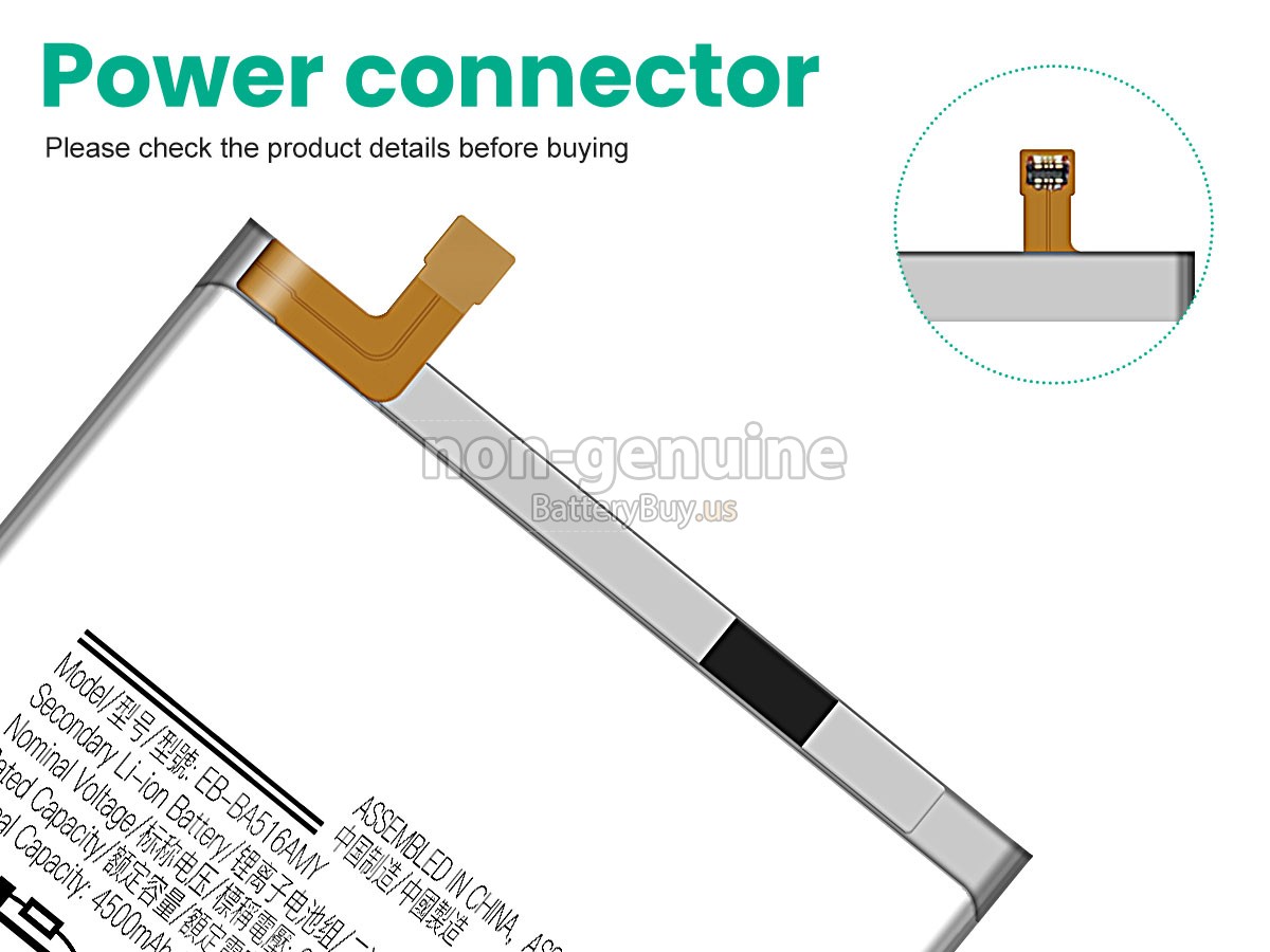 battery for Samsung A516B/DS