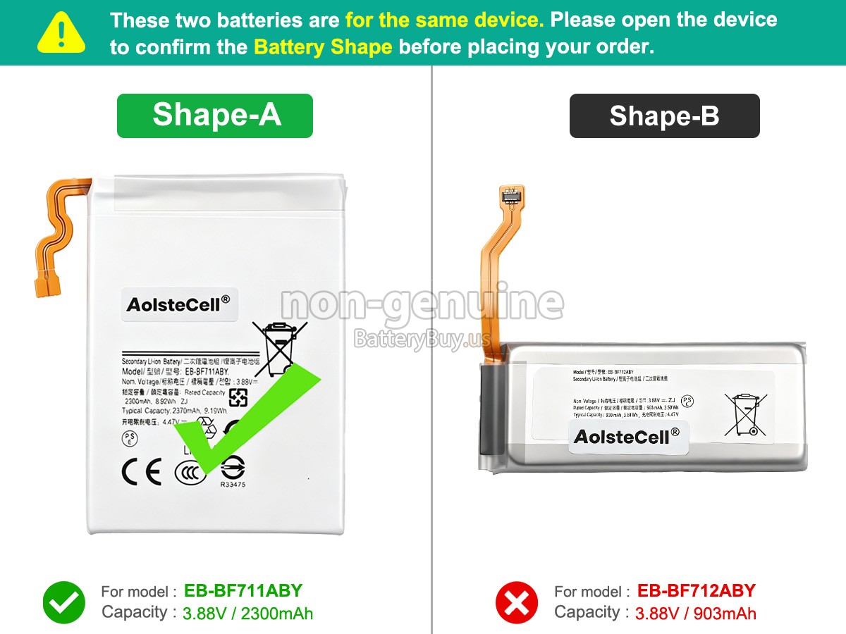 battery for Samsung GALAXY Z FILP 3