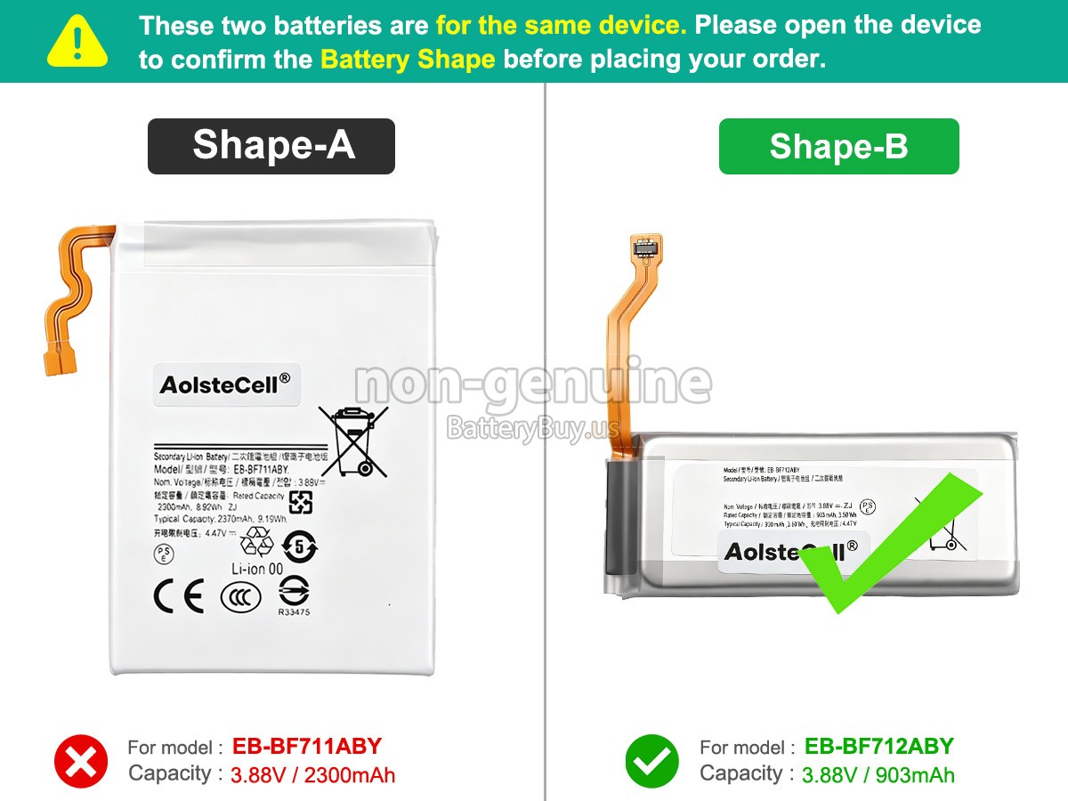 battery for Samsung GALAXY Z FILP 3