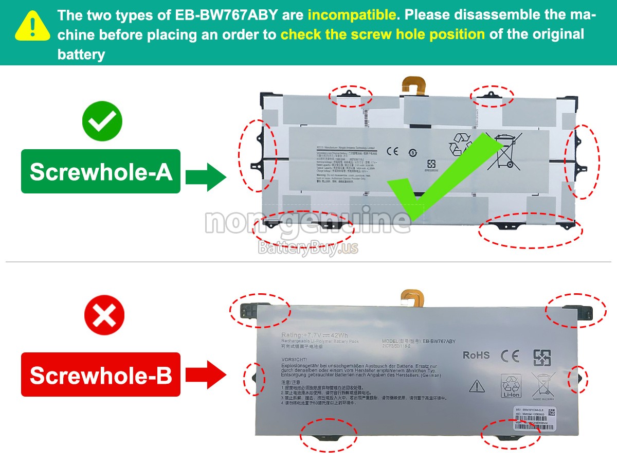 battery for Samsung Galaxy Book S 256GB MERCURY GRAY(SPRINT)