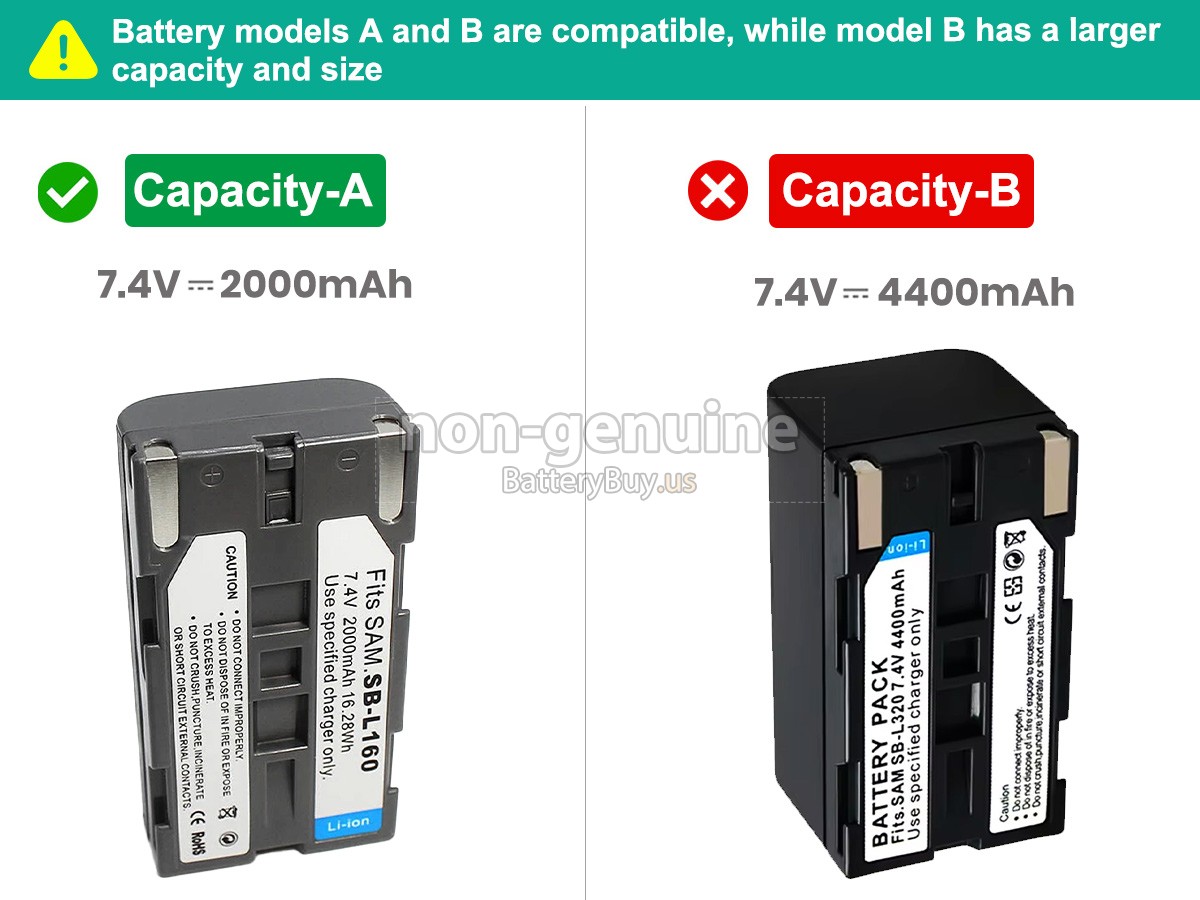 battery for Samsung SB-L160