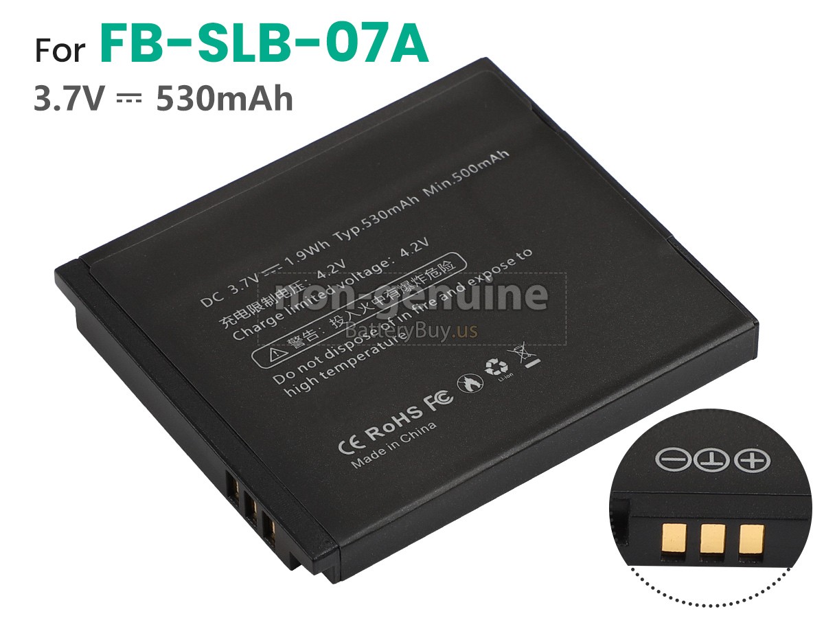 battery for Samsung SLB-07A