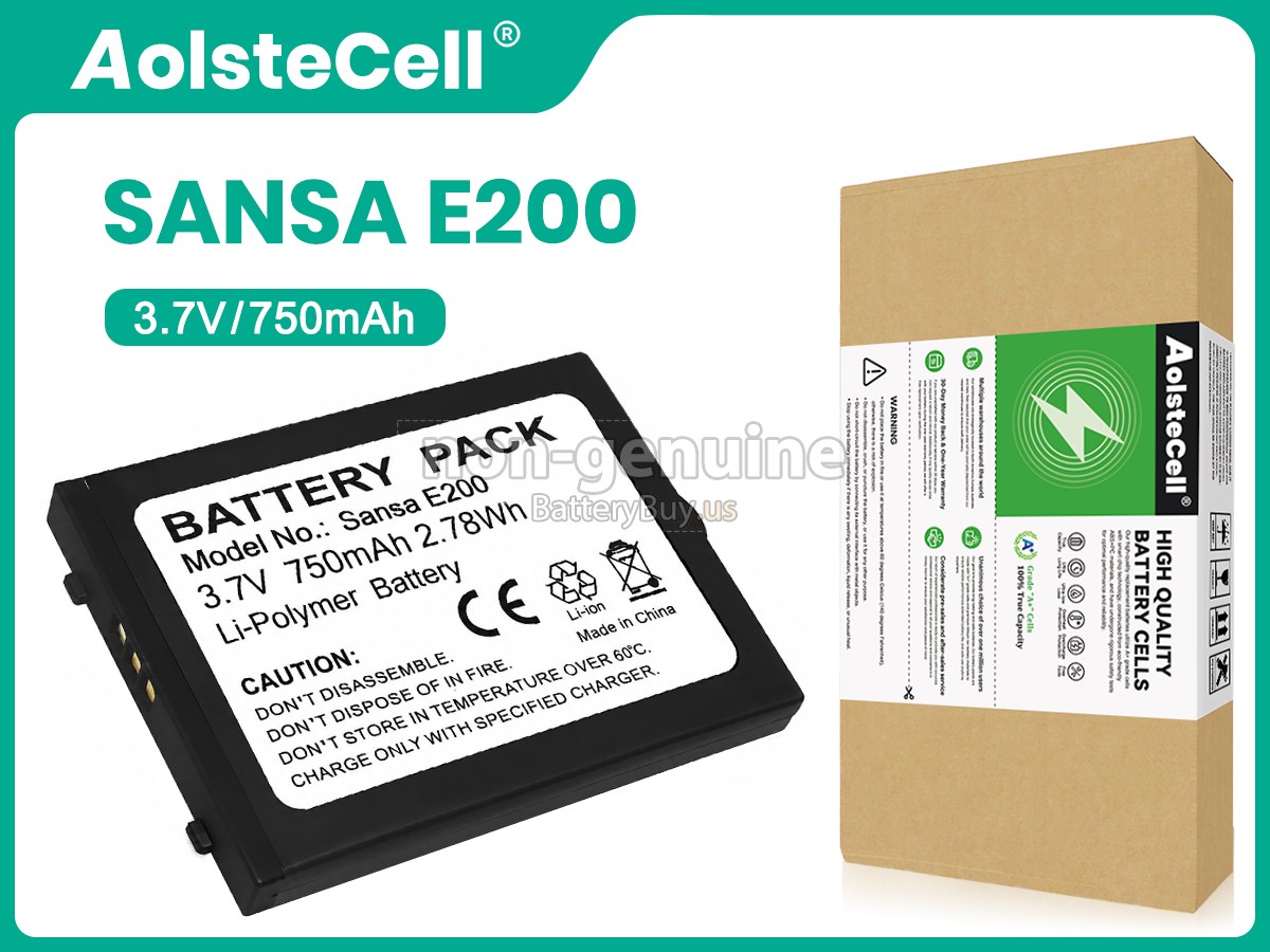 battery for SanDisk SANSA E200