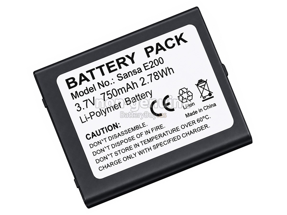 battery for SanDisk SANSA E200
