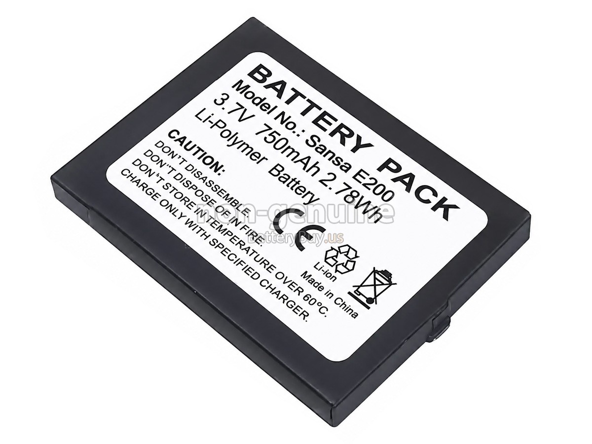 battery for SanDisk SANSA E200